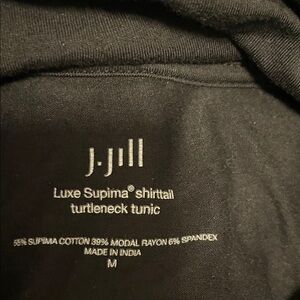 J. Jill Black Supima Turtleneck Tunic
